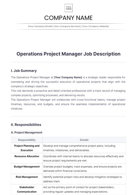 Image result for Operations Project Manager