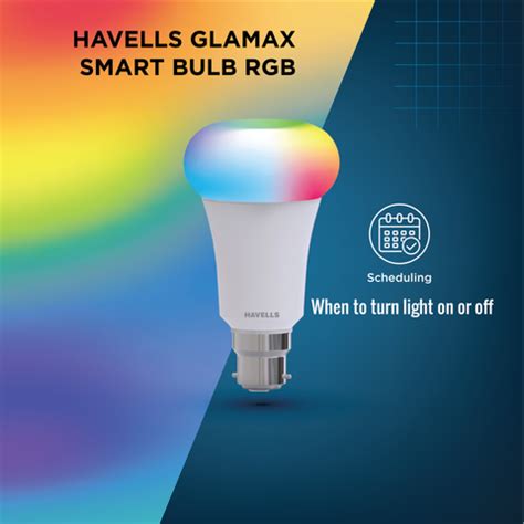 HAVELLS Glamax 9W B22 WiFi LED Smart Bulb with Music Sync Function ...