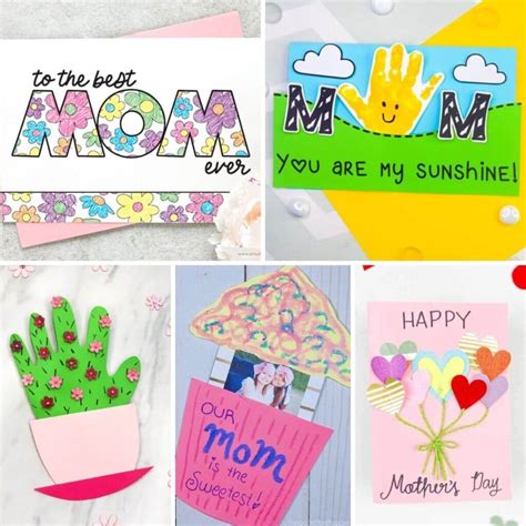 28 Easy Homemade Mother's Day Cards for Kids to Make - The Savvy Sparrow