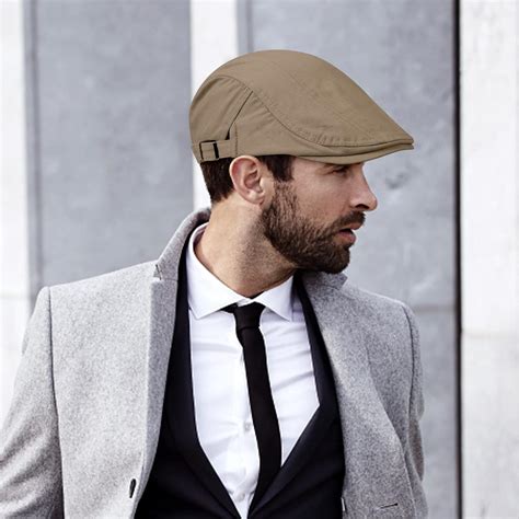 Buy Qossi 2 Pack Newsboy Hats for Men Flat Cap Cotton Adjustable ...