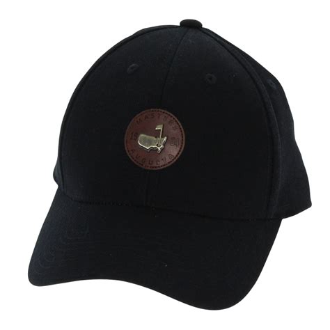 Lot Detail - Augusta National Masters Hat - Black with Brown Leather Patch