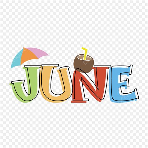 June Month Clipart