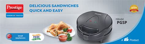 Buy Prestige PGSP Single Sandwich Toaster with Fixed Grill Plate(500W ...