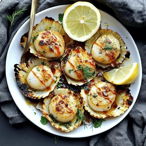 Delicious Baked Sea Scallops with Garlic Chili Oil