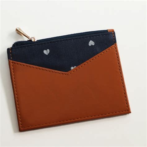 Get Heart Printed Tan Cardholder at ₹ 600 | LBB Shop