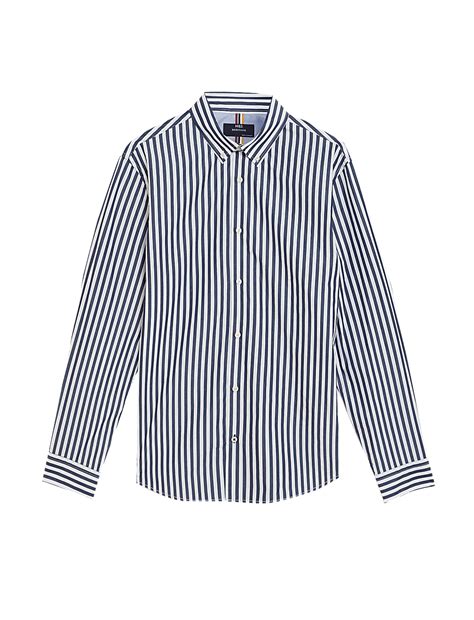 Buy Pure Cotton Striped Shirt at Marks & Spencer