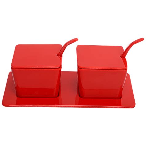 Buy Superware Melamine Condiment With Spoon - Red Online at Best Price ...