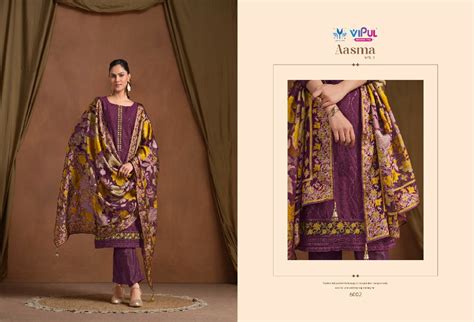 aasma vol 3 by vipul fashion chiffon stylish suits collection ...