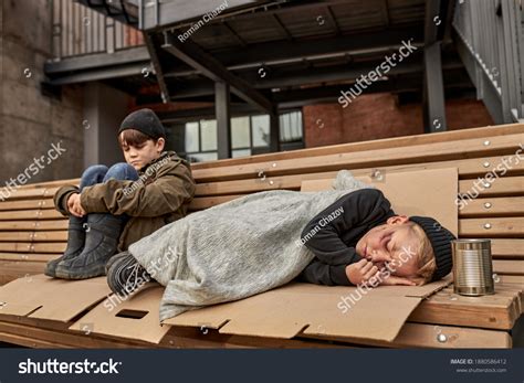 Homeless Child Sleeping