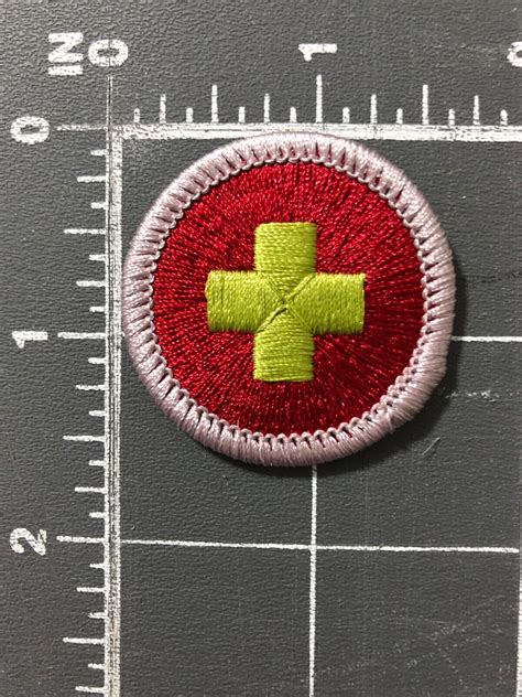 BSA First Aid Merit Badge - Type G Silver BDR - Boy Scouts of ...