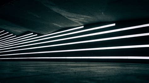 Wallpaper lines, neon, light, wall, underground, concrete hd, picture ...