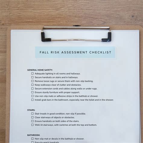 Image result for Printable Fall Prevention Checklist