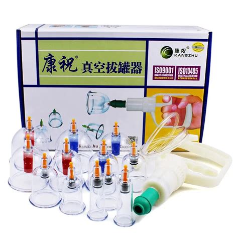 NP NAVEEN PLASTIC Kangzhu Chinese Rotary Cupping Therapy Set - 12 Cup ...
