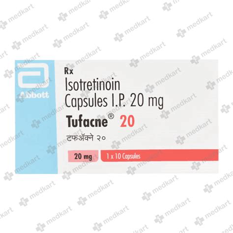 TUFACNE 20MG CAPSULE 10'S, Price, Composition & Generic Alternatives ...