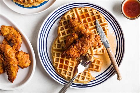 Recipe Waffle Chicken Tenders Fried Chicken And Waffles With Hot Sauce