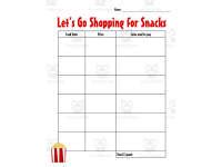 Image result for Simple Math Table for Favorite Snacks