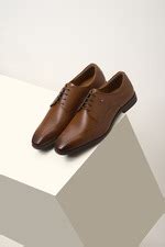 Buy Men Brown Leather Derby Shoes Online - 39625407 | Louis Philippe