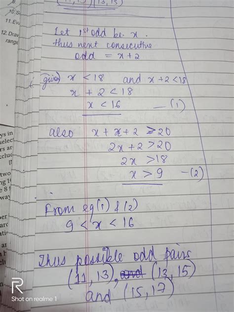 [Expert Answer] Find all pairs of consecutive odd positive integer ...