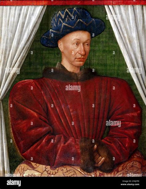 Charles VII. Portrait of the King of France, Charles VII (1403-1461) by ...