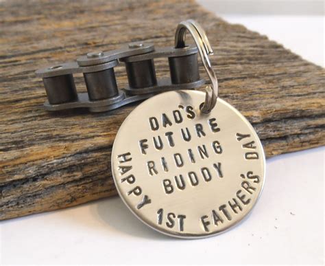First Father's Day Keychain for Daddy Gift from Son Dad's Future Riding ...