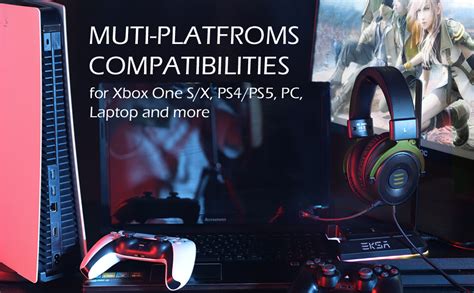 EKSA E900 Stereo Sound Wired Gaming Over Ear Headset Green : Amazon.in ...