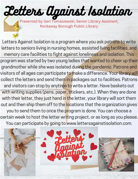 Letters Against Isolation