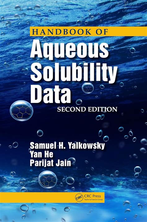 Handbook of Aqueous Solubility Data eBook : Yalkowsky, Samuel H., He ...