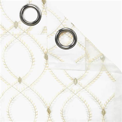 Buy PORTICO Magnolia Curtains Beige Printed Door Curtain - 130 x 270 cm ...