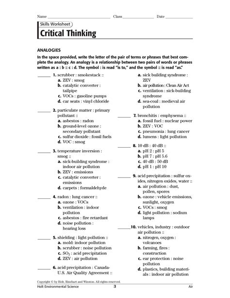 Skills Worksheet Critical Thinking Wikispaces — db-excel.com