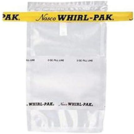Nasco Whirl-Pak B01489WA Write-On Bag, 18cm L x 9.5cm W, 0.064mm ...