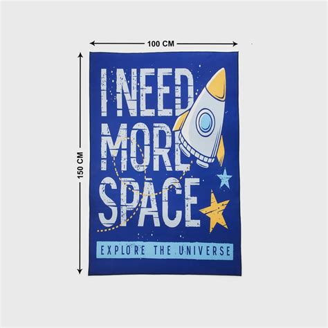 Buy Corsica Slate Kids Spaceship Printed Anti-Slip Carpet - 150x100cm ...