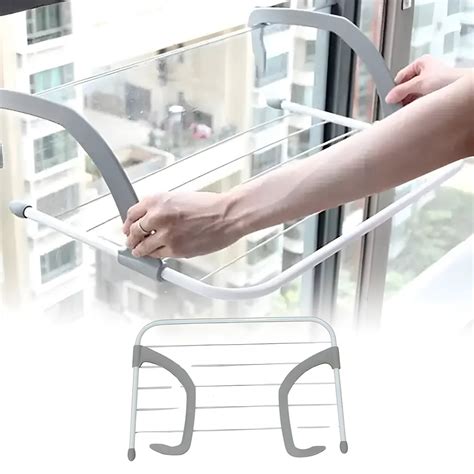 Metal Folding Drying Rack for Clothes with Rust Resistant Finish and ...