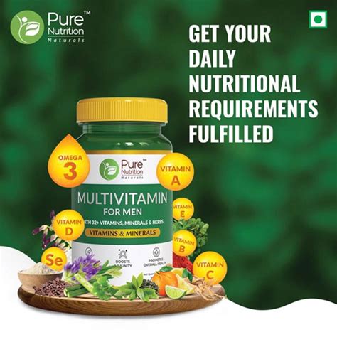 Pure Nutrition Men's Multivitamin for Energy & Immunity