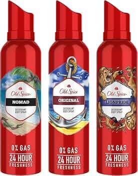 Old Spice No Gas Deodorant Body Perfume for Men Combo(Original, Nomad ...