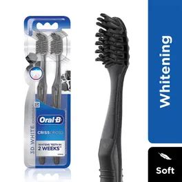 Buy Oral-B Criss Cross Charcoal Soft Toothbrush, 2 Count | 19 Minutes ...