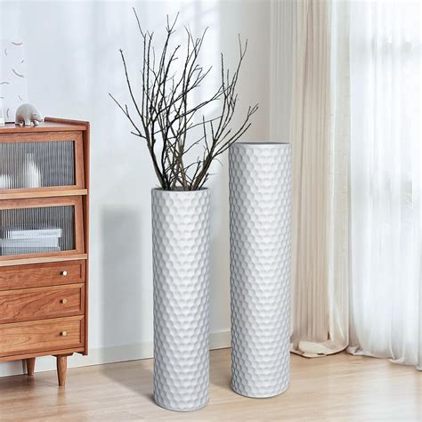 Amazon.com: AZXTOPSEZ White Tall Vases for Floor: 27.7 Inch Extra Large ...