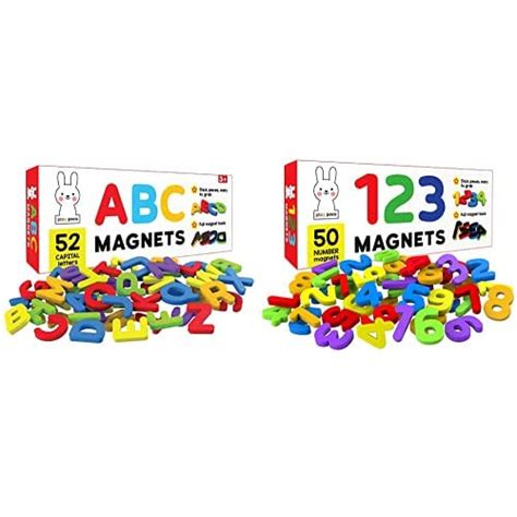 PLAY POCO ABC Magnets Capital Letters - 52 Magnetic Letters Alphabet ...
