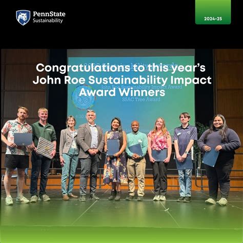Congratulations to the 2025 Roe Sustainability Impact Award Winners ...