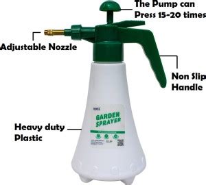 KWEL Pressure Pump Sprayer for Home Garden Plants-1 LTR Combo Neem oil ...