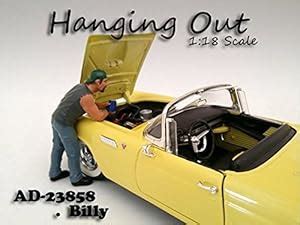Hanging Out Billy Figure, Gray American Diorama Figurine 23858 1/18 ...