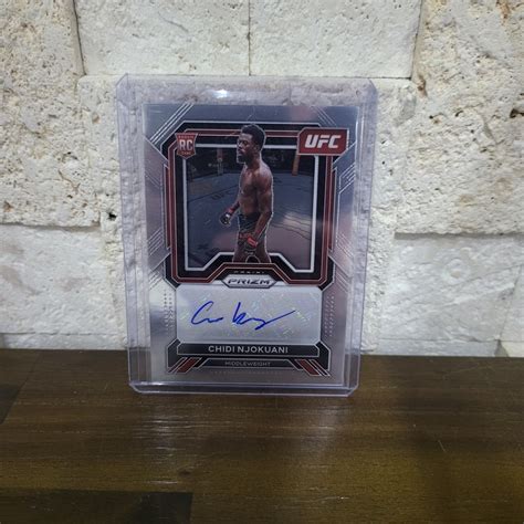 2023 Panini Prizm UFC Chidi Njokuani RC Rookie Auto #SA-CNJ