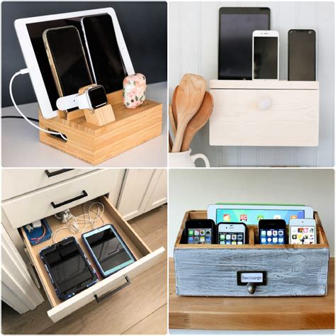 25 DIY Charging Station Ideas: Family Charging Stations