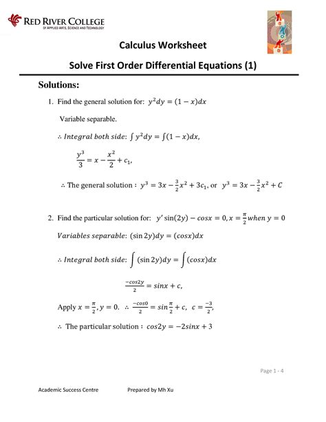 Image result for Solving First Order De