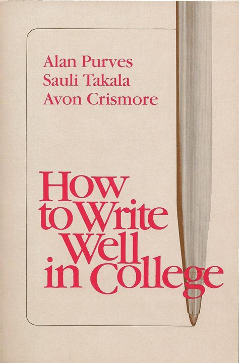 Buy Purves How to Write Well in College Book Online at Low Prices in ...