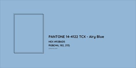 About PANTONE 14-4122 TCX - Airy Blue Color - Color codes, similar ...