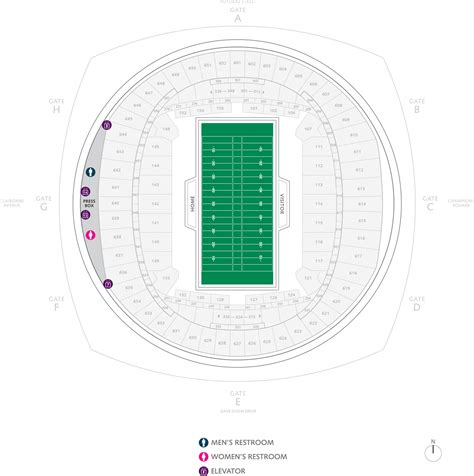 Superdome Seating Chart With Rows And Seat Numbers | Cabinets Matttroy