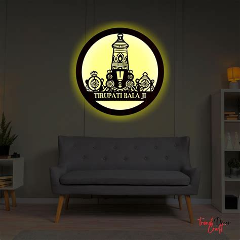 Tirupati Balaji Wall Light LED Light Wall Decor for Living Room ...