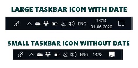 Image result for Taskbar Date Settings