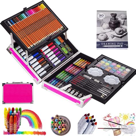 Amazon.com : Art Kits for Kids, KINSPORY 139 Pack Art Supplies Case ...