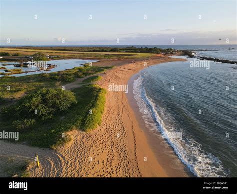 Flooded salt ponds at Saltpond Beach near Hanapepe on Kauai Stock Photo ...